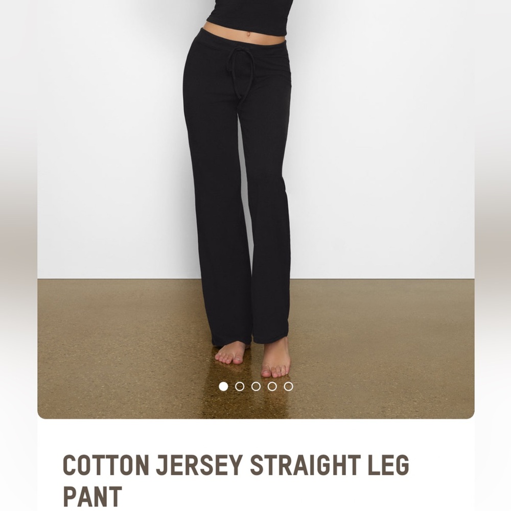 SKIMS cotton jersey straight leg pant ( new with tags ) size small
